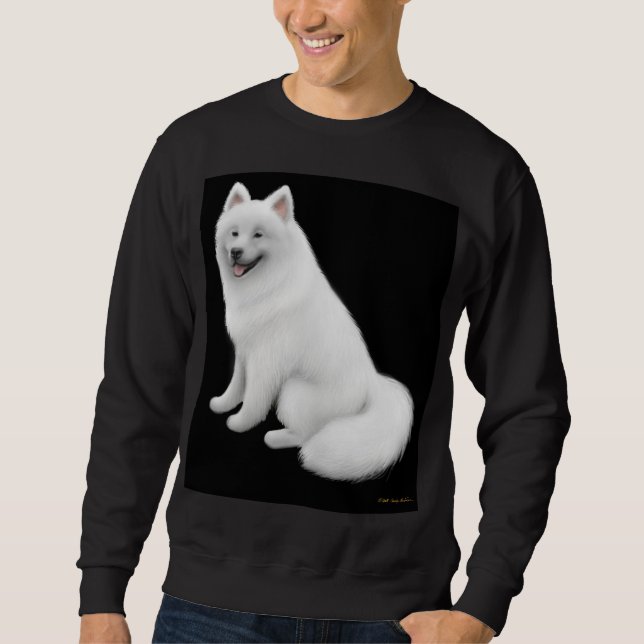 Sudadera Camiseta del perro del samoyedo (Anverso)