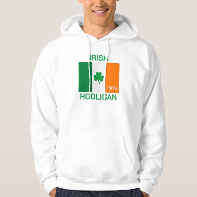 Sudadera Camiseta del personalizable Hooligan irlandés (Anverso)