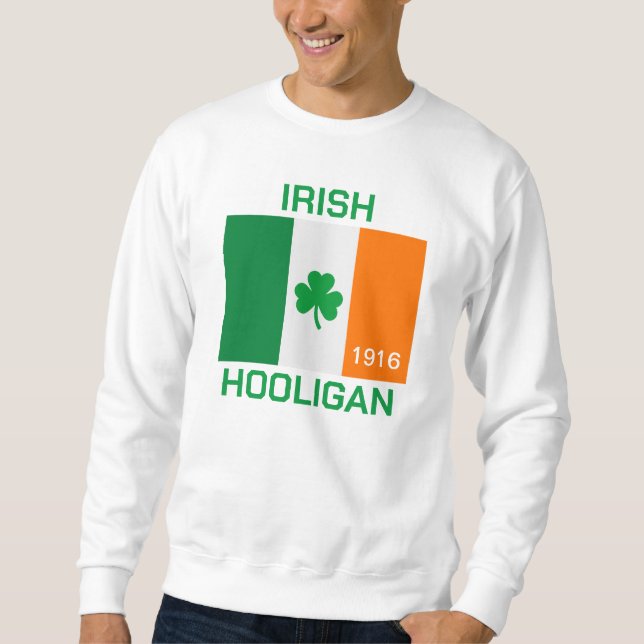 Sudadera Camiseta del personalizable Hooligan irlandés (Anverso)