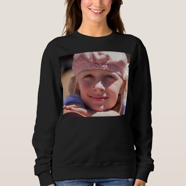 Sudadera Camiseta del personalizado de FOTOS DE SU HIJO (Anverso)