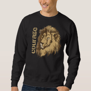Sudadera Camiseta del personalizado de la cabeza del león -
