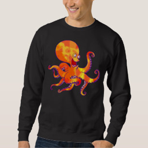 Sudadera Camiseta del pulpo del dibujo animado de la