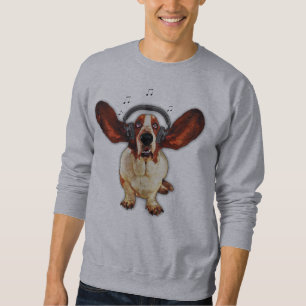 Sudadera Camiseta del raglán de Basset Hound American