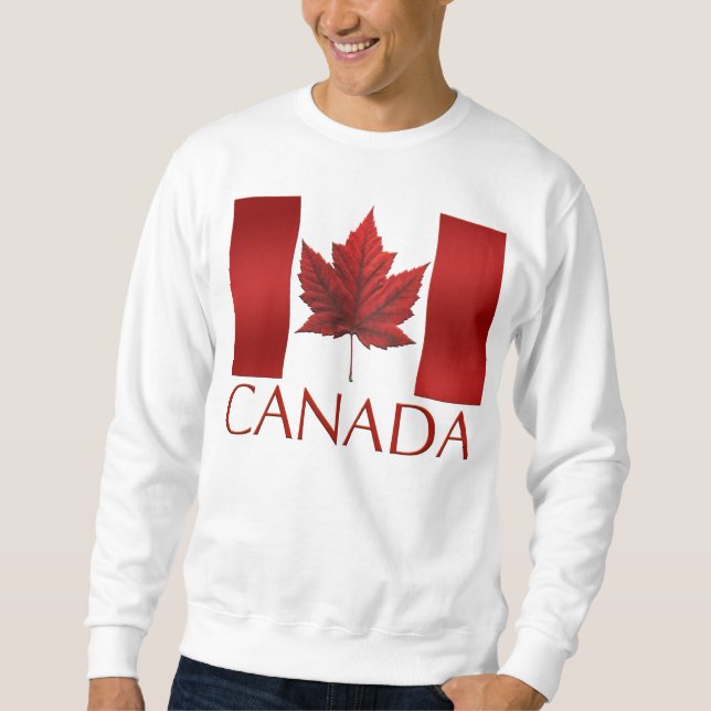 Sudadera Camiseta del recuerdo de la bandera de Canadá de (Anverso)