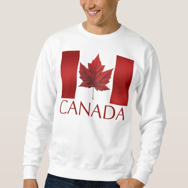 Sudadera Camiseta del recuerdo de la bandera de Canadá de (Anverso)