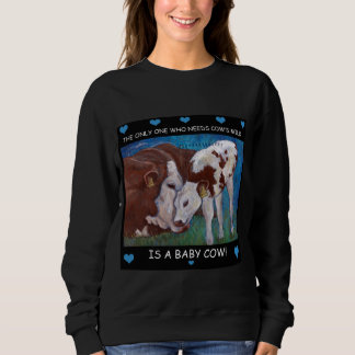 Sudadera Camiseta del vegano de la leche de la mamá de la