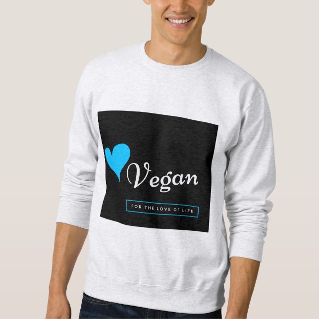 Sudadera Camiseta del vegano para los hombres/las mujeres - (Anverso)