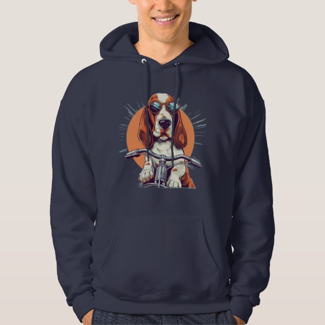 Sudadera Camiseta del viajero de hound personalizado de Gua (Anverso)