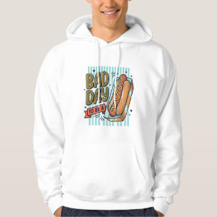Sudadera Camiseta Diseño Vector Retro Hot Dog Mal Día_1