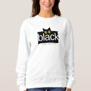 Sudadera Camiseta divertida 'Black is the New Black' de gat