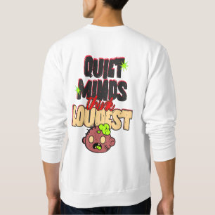 Sudadera Camiseta divertida con cerebro de zombie y tipogra