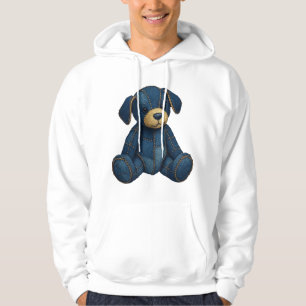 Sudadera Camiseta divertida de arte de perro de mezclilla C
