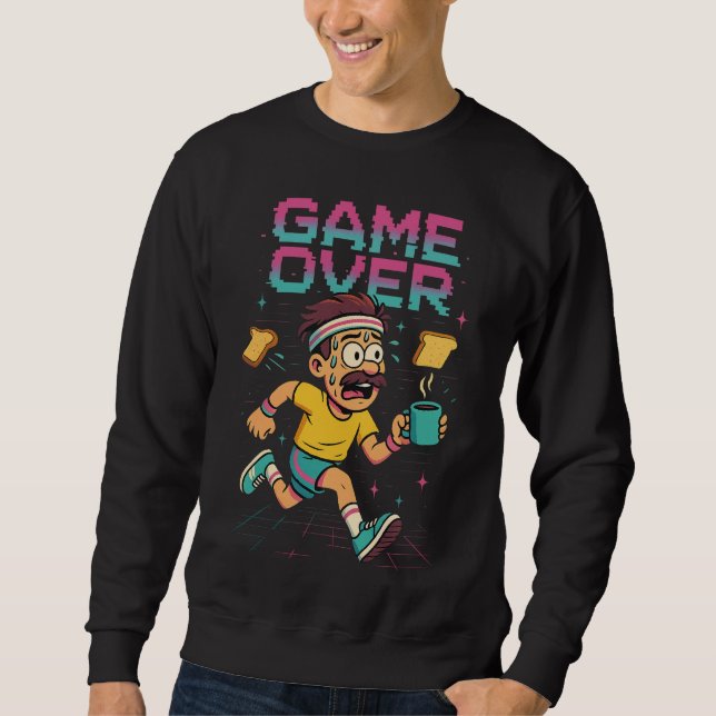 Sudadera Camiseta divertida de café con temática retro de “ (Anverso)