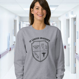 Sudadera Camiseta divertida de enfermera Liga de V.