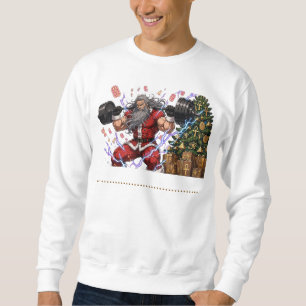 Sudadera Camiseta Divertida de Navidad para Gimnasio Múscul