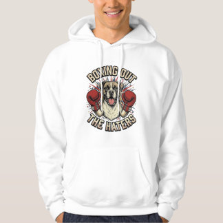 Sudadera Camiseta divertida de perro boxeador boxeando a lo