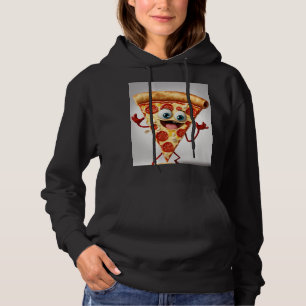 Sudadera Camiseta divertida de pizza de dibujos animados -