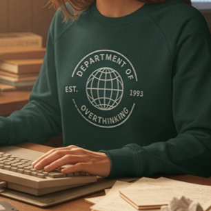 Sudadera Camiseta Divertida de Retro Departamento de Sobrep