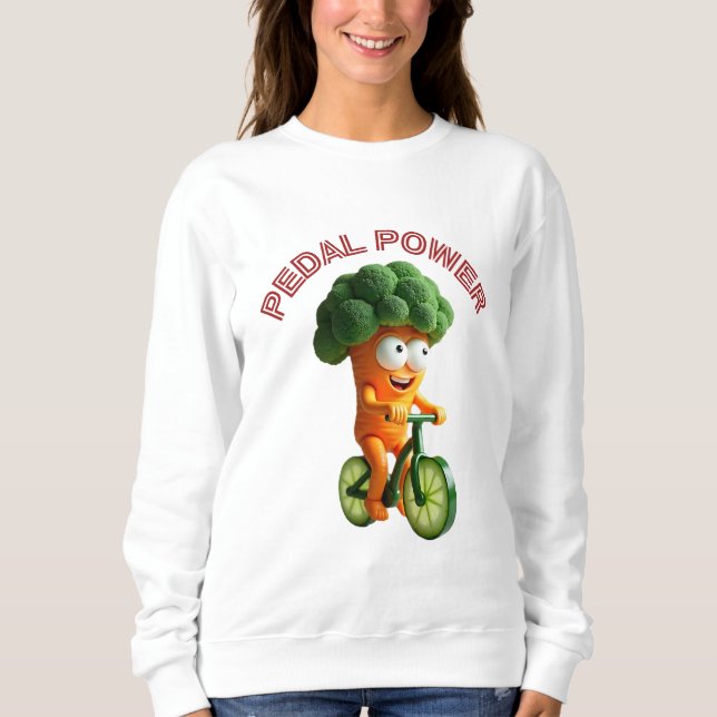 Sudadera Camiseta divertida de Veggie Rider (Anverso)