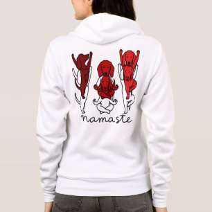 Sudadera Camiseta divertida de yoga Namaste para Dachshund