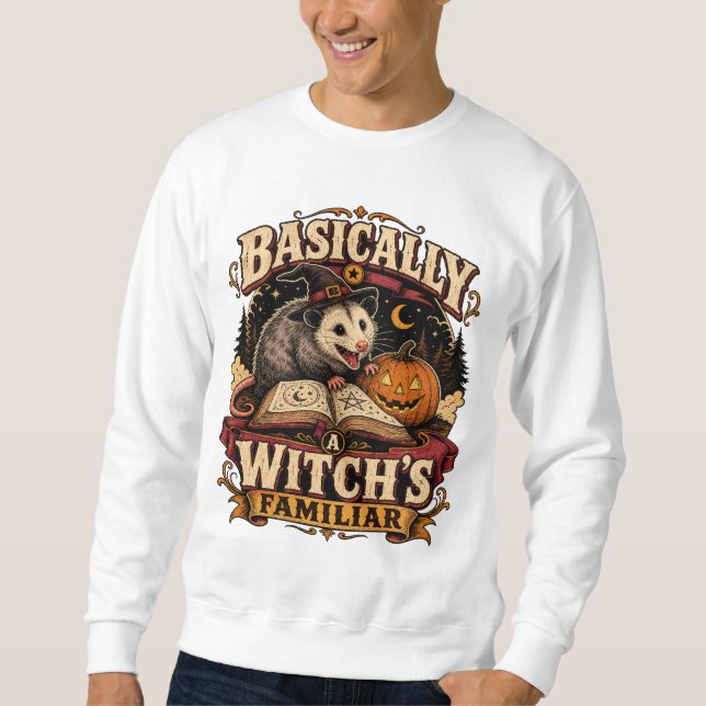 Sudadera Camiseta Divertida de Zarigüeya: Básicamente el Fa (Anverso)