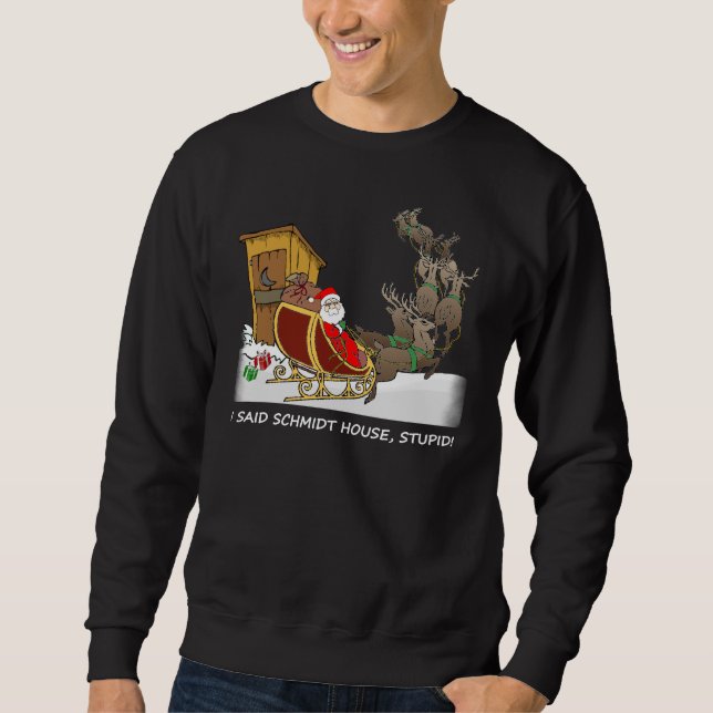 Sudadera Camiseta divertida del navidad de la casa de (Anverso)