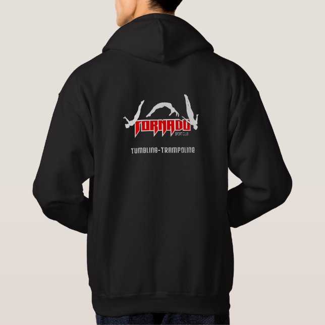 Sudadera Camiseta el caer y del trampolín del tornado (Reverso)