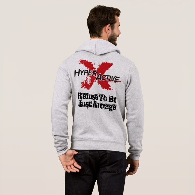Sudadera Camiseta Embajadora ExtraHyperActive ( gris ) (Reverso completo)