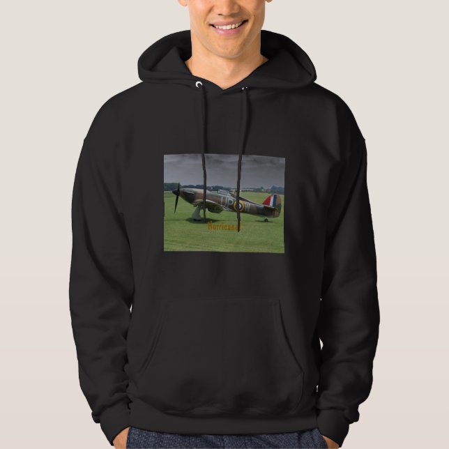 Sudadera Camiseta encapuchada del huracán del vendedor (Anverso)