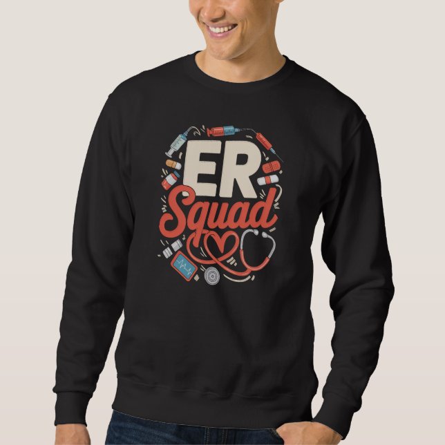 Sudadera Camiseta ER Squad – Ropa para el equipo de la sala (Anverso)