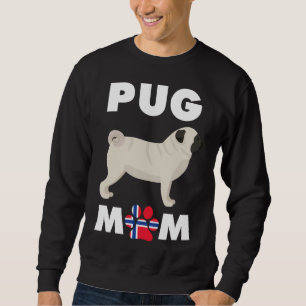 Sudadera Camiseta esencial para la madre pug de perro norue