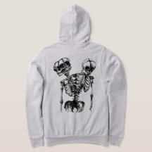 Camiseta estética oscura gótica esqueleto grunge