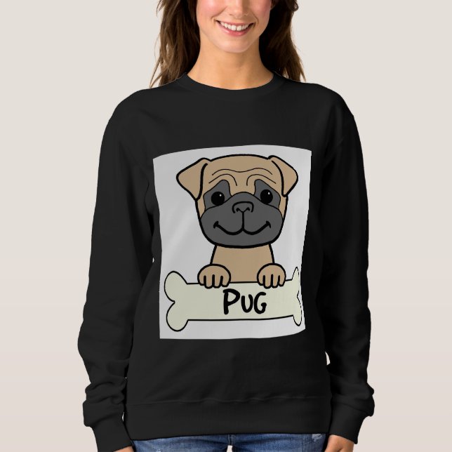 Sudadera Camiseta estilo Pug Classic 271 (Anverso)