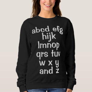 Sudadera Camiseta femenina de Alphabet Song