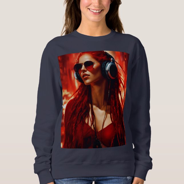 Sudadera Camiseta femenina de diseño especial (Anverso)