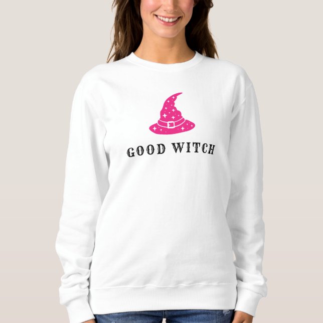 Sudadera Camiseta femenina de Halloween, Personalizado blan (Anverso)