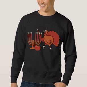 Sudadera Camiseta festiva de "Thanksgivukkah" Crewneck