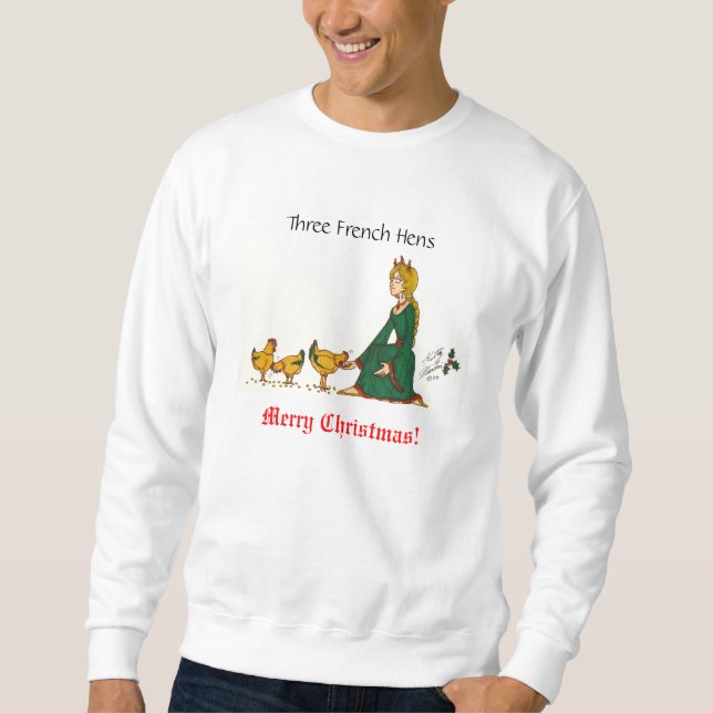 Sudadera Camiseta francesa de tres gallinas (Anverso)