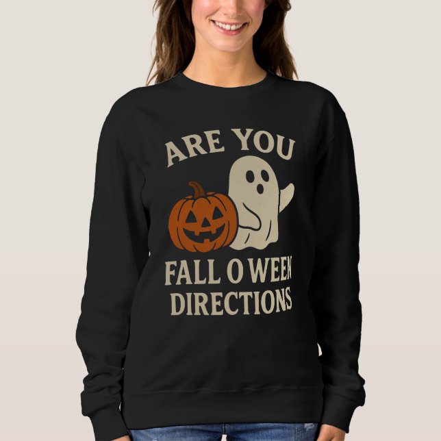 Sudadera Camiseta Funny Fall-o-Ween Vibes (Anverso)