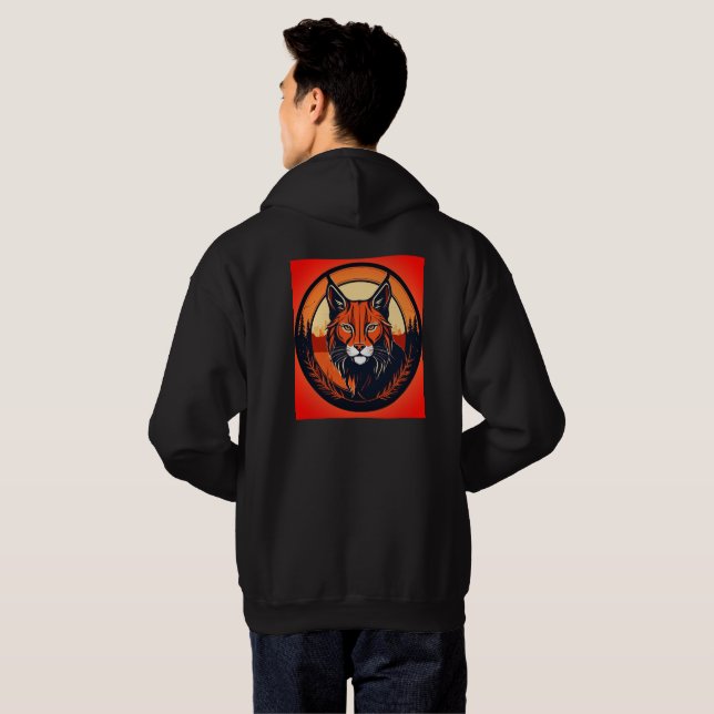 Sudadera Camiseta furiosa del tigre (Reverso completo)