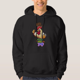 Sudadera Camiseta "Gallo Divertido: Levántate y Vuela”
