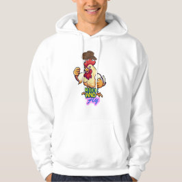 Sudadera Camiseta "Gallo Divertido: Levántate y Vuela”