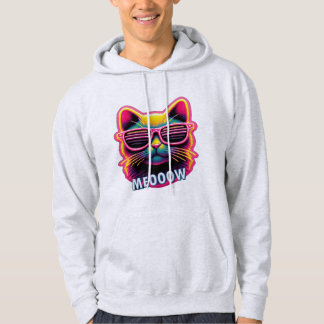 Sudadera Camiseta Gato Maúlla con gafas de sol