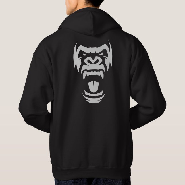 Sudadera Camiseta Gorilla Gym, Estado de ánimo de bestia de (Reverso)