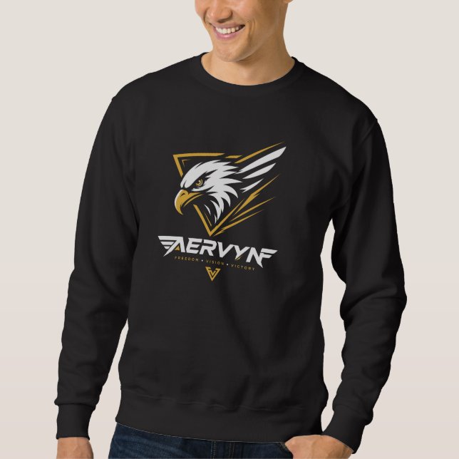 Sudadera Camiseta gráfica de águila AERVYN | Visión de libe (Anverso)