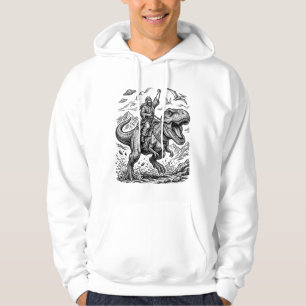 Sudadera Camiseta gráfica de jinete de dinosaurio con graba