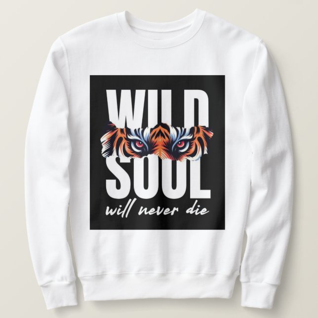Sudadera Camiseta gráfica de tigre de alma salvaje (Anverso del diseño)