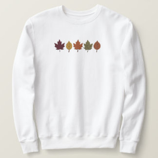 Sudadera Camiseta gráfica minimalista de hojas de otoño
