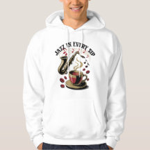 Camiseta Gráfica para Amantes del Café 'Jazz en Ca