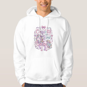Sudadera Camiseta gráfica pastel linda unicornio Coquette B
